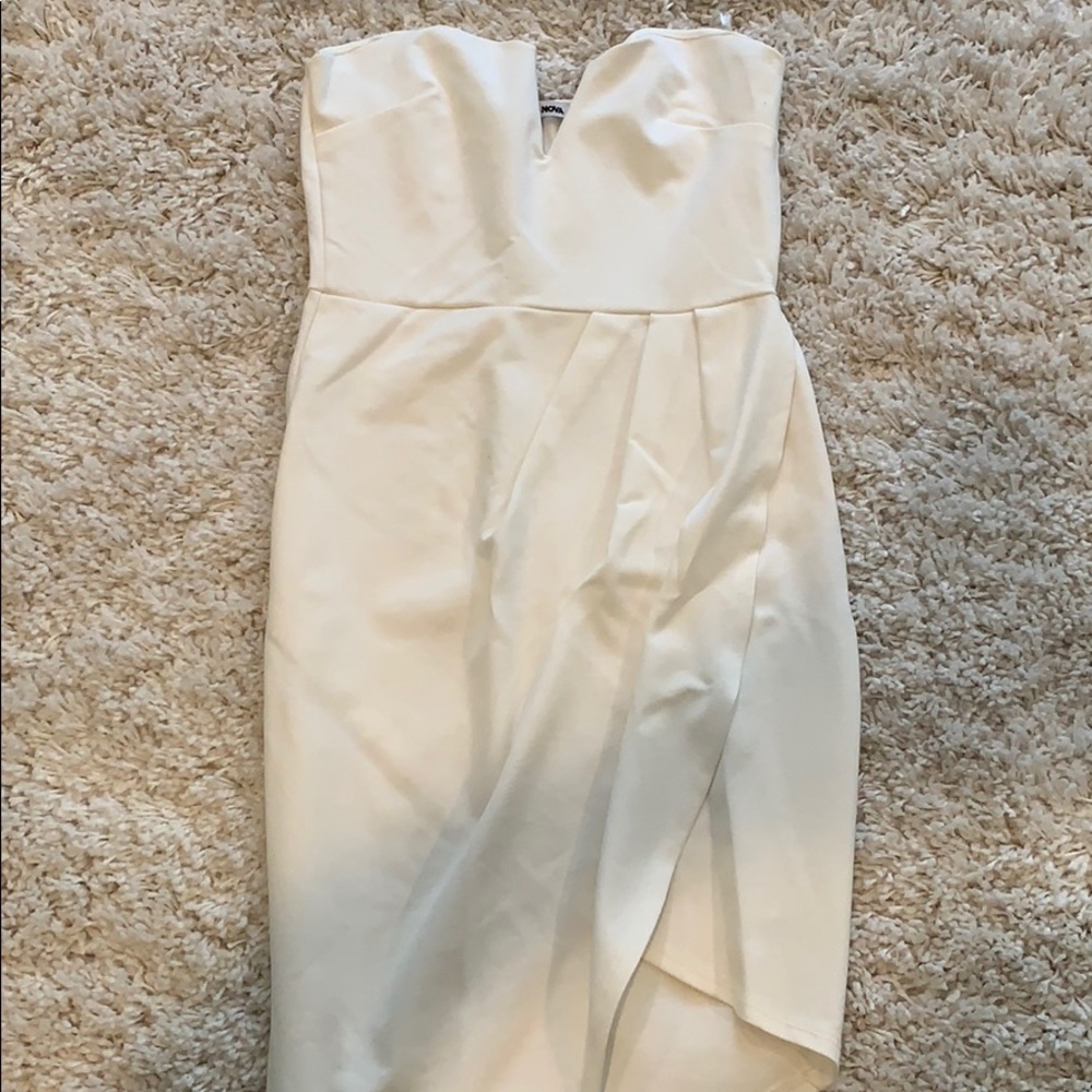 White fashion nova dress